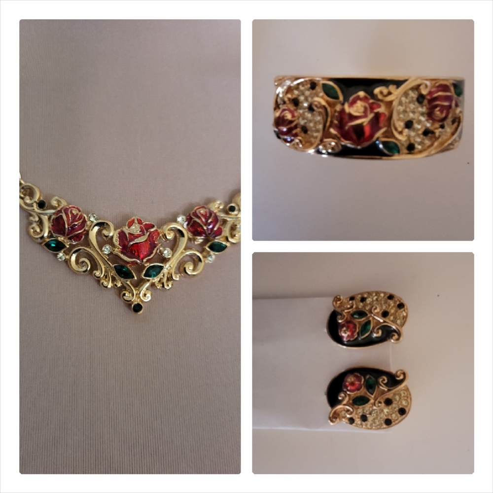 3pc vtg lacyafternoon jewelry. A bargain at $30  a piece.